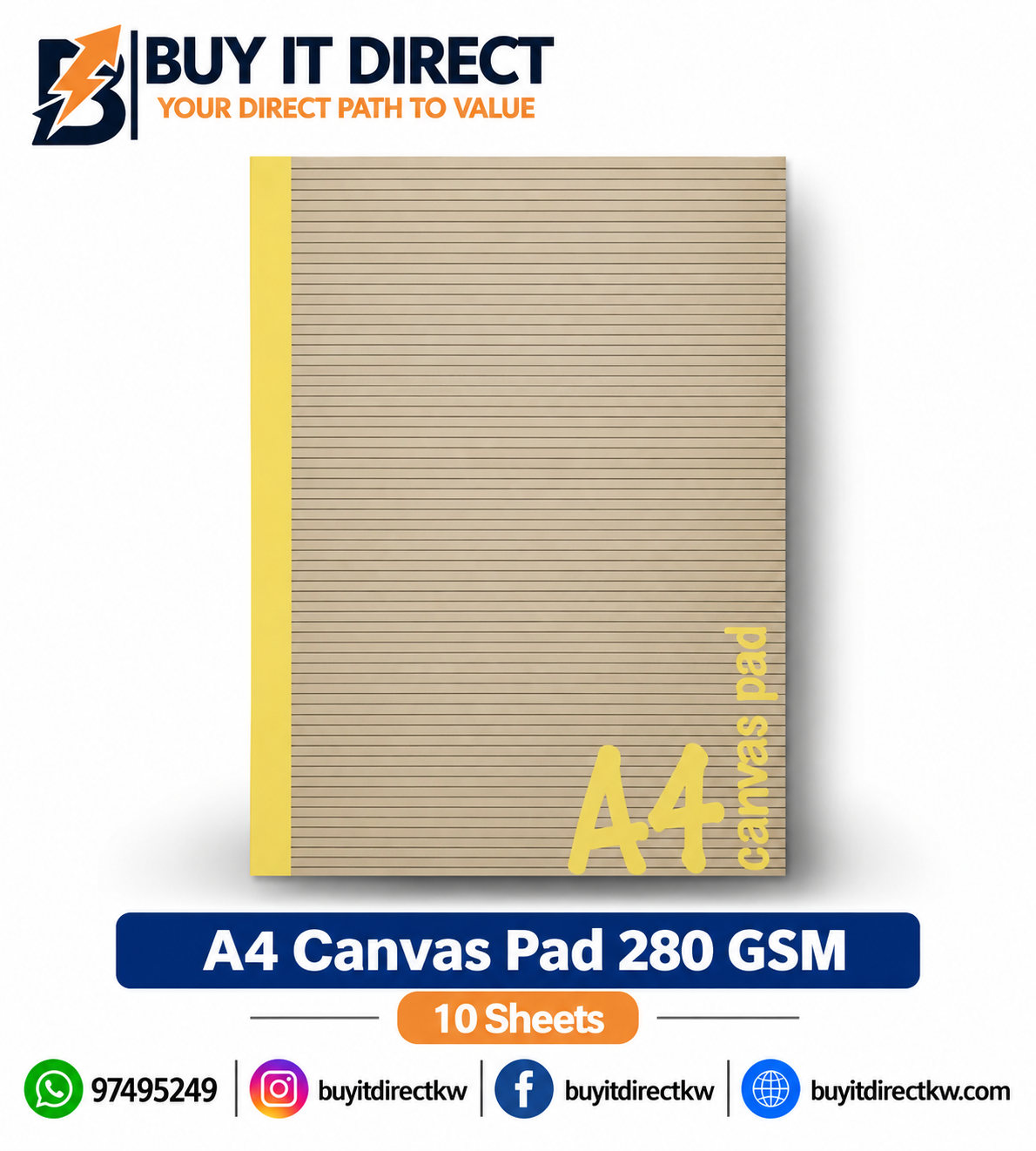 A4 CANVAS PAD