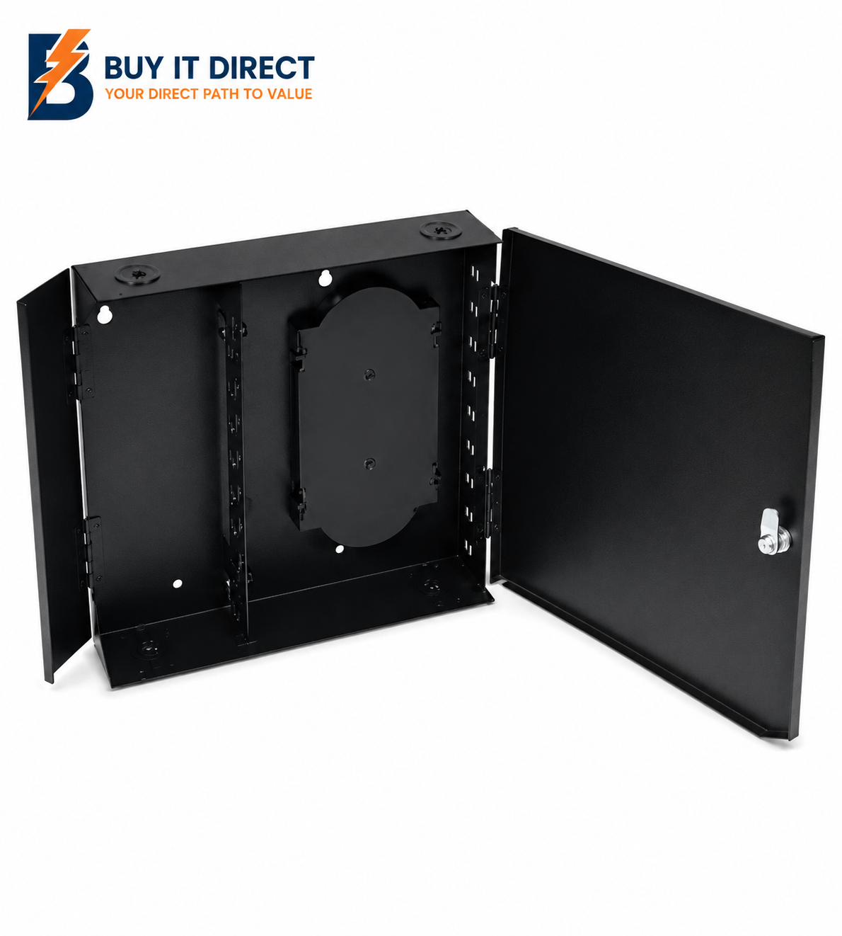 Fiber Patch Panel Wallmount Lc 12 Port Kuwes